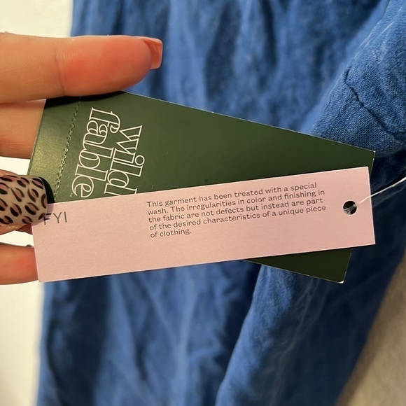 WILD FABLE • Women’s Blue Washed Style Dress - Picture 6 of 6